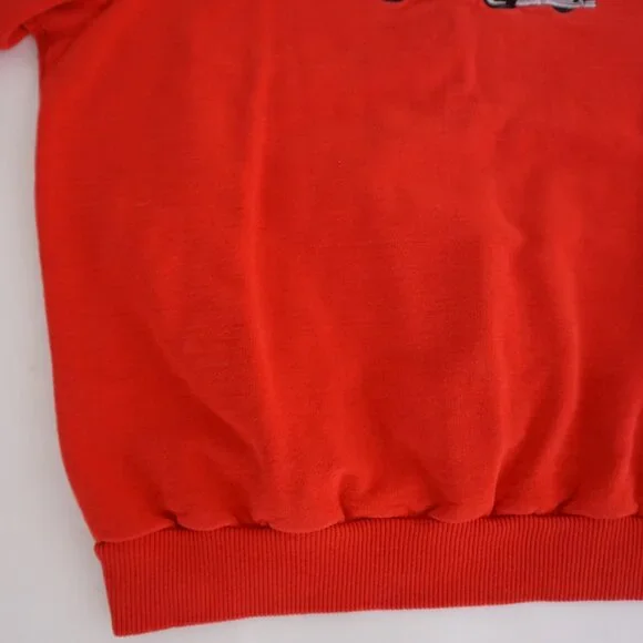 Vintage Non Fiction Red Car Graphic Crewneck Sweatshirt Top Soft Classic L - Picture 6 of 9